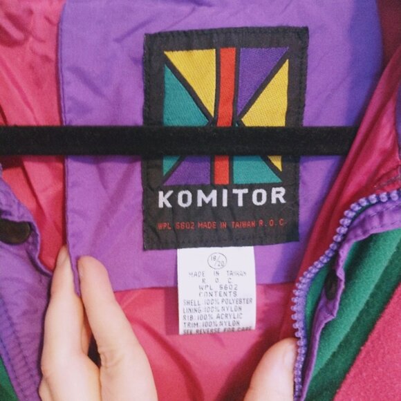Komitor 1980's vintage Fleece half zip - Picture 5 of 7